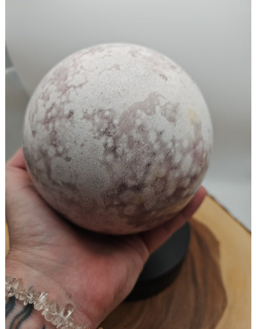 Load image into Gallery viewer, 6.55lbs Natural Cherry Blossom Agate Sphere Quartz Crystal Ball
