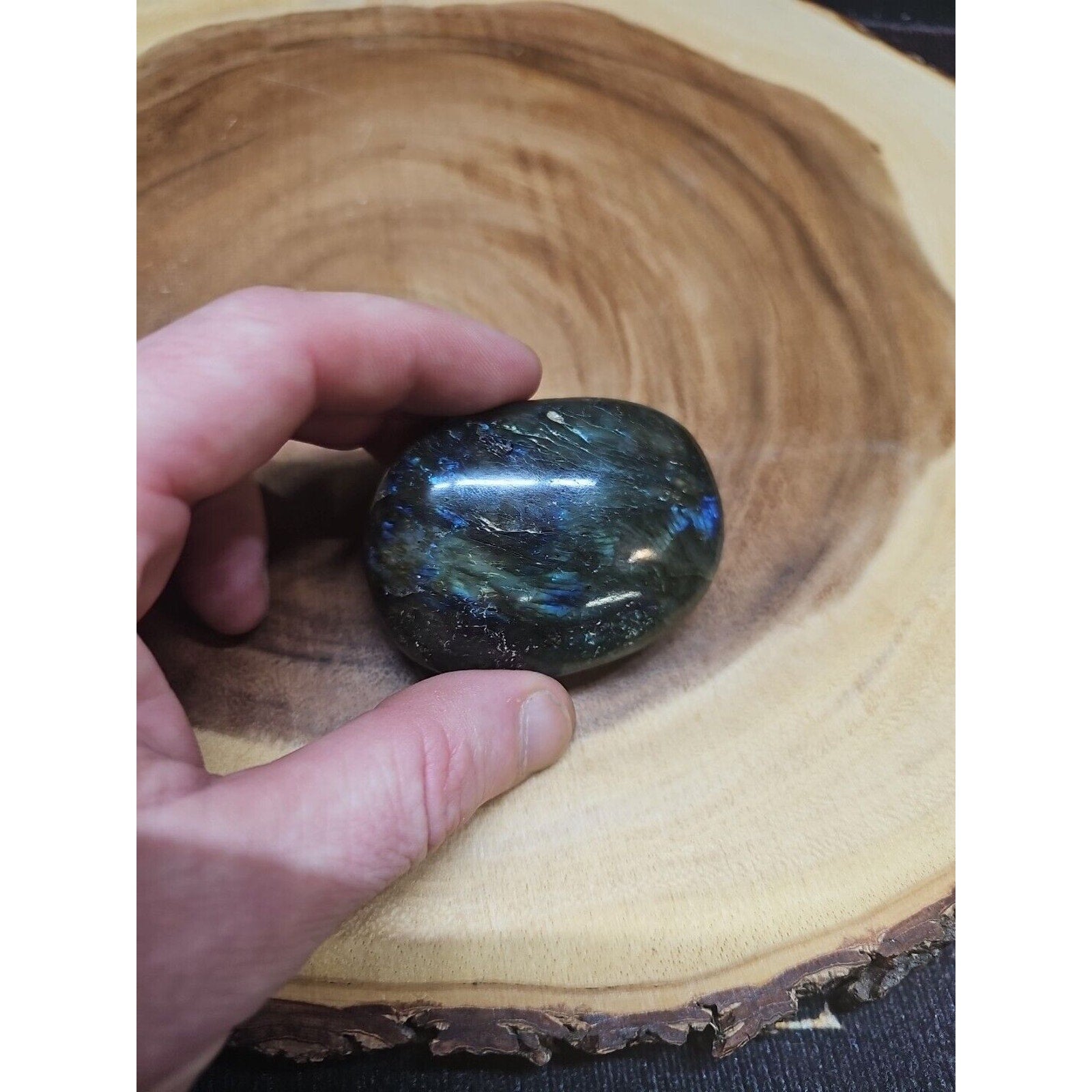 Labradorite Plam Stone 117 Grams Healing