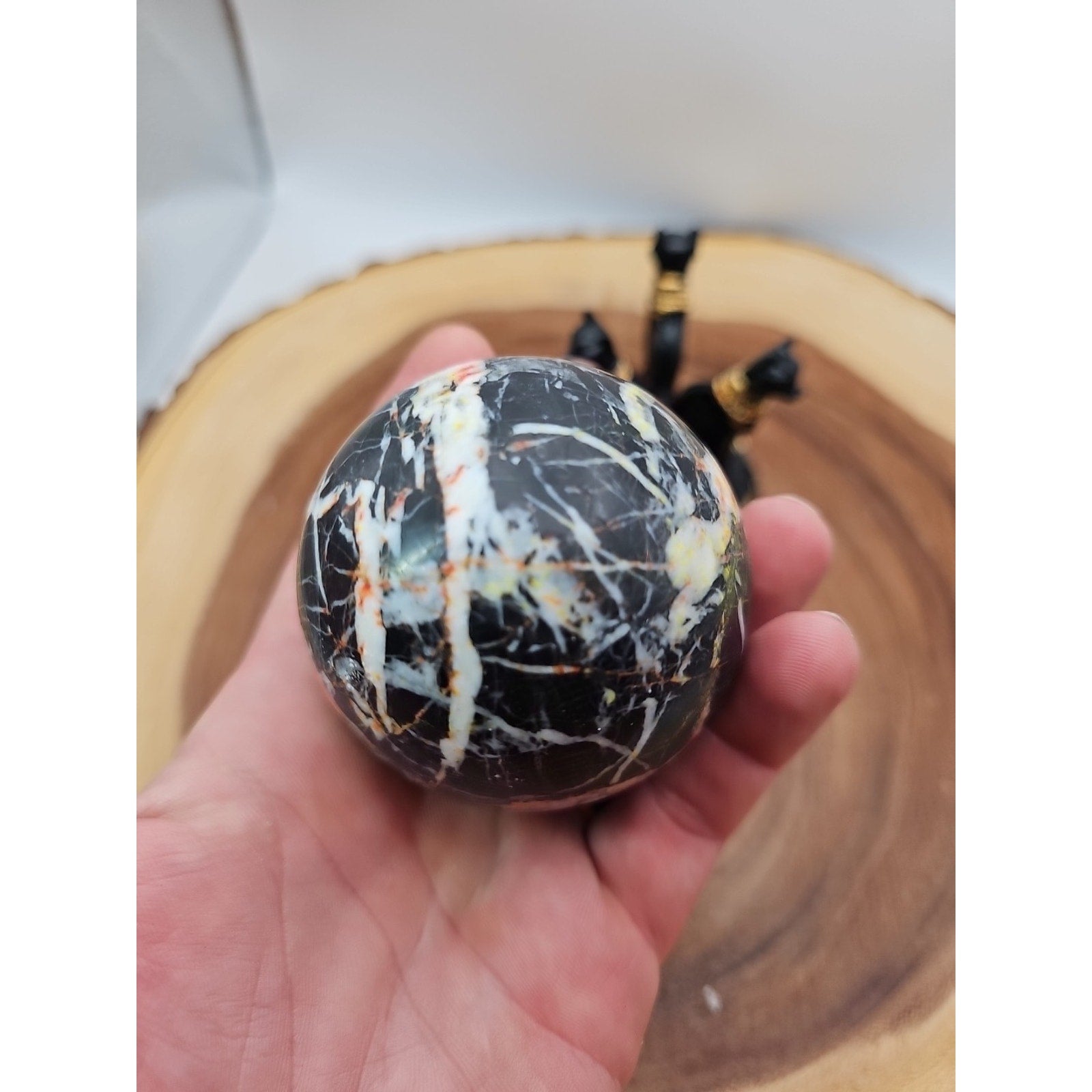 Ocean Jasper Sphere .79lbs W/Stand