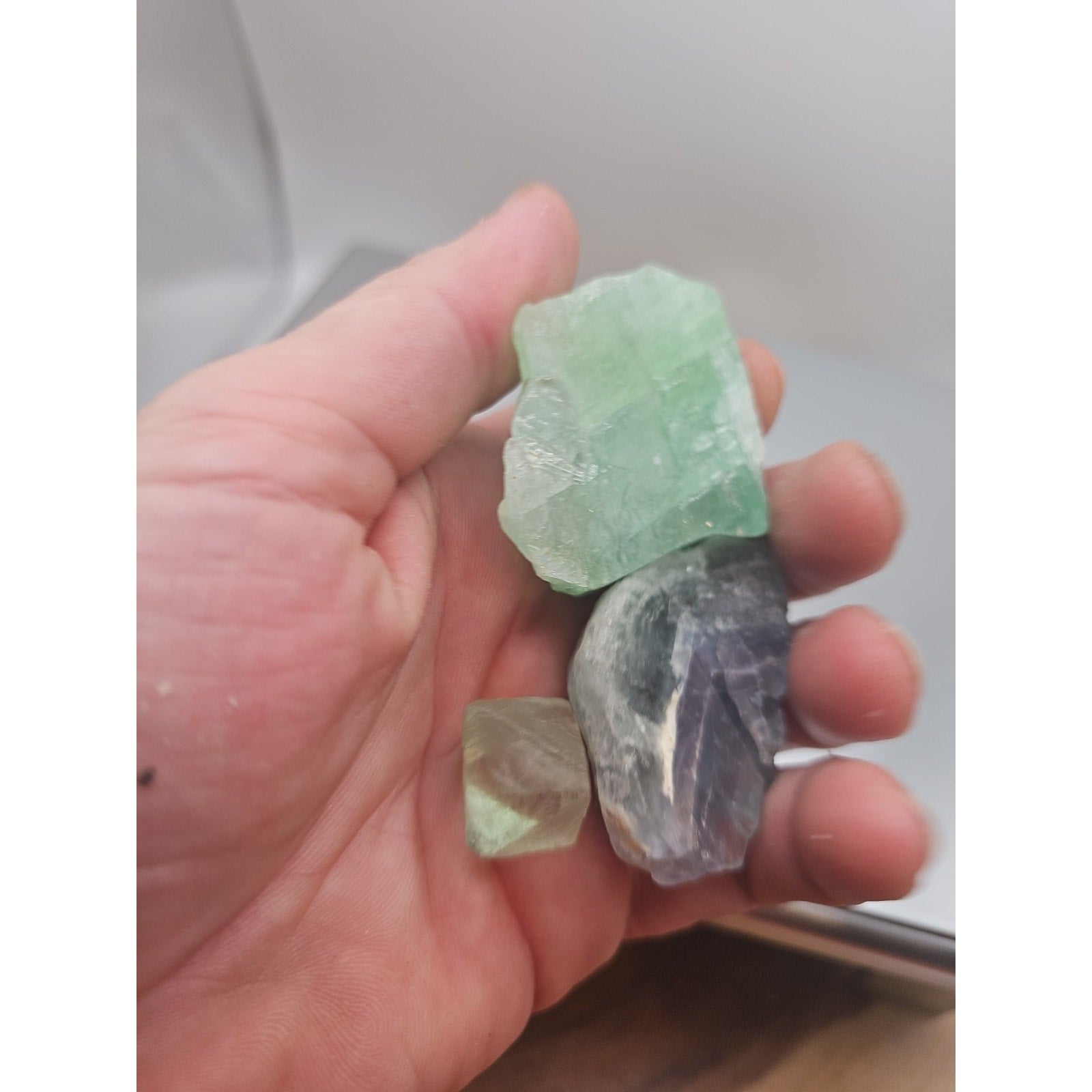 Flourite Specimens 3pcs .97oz