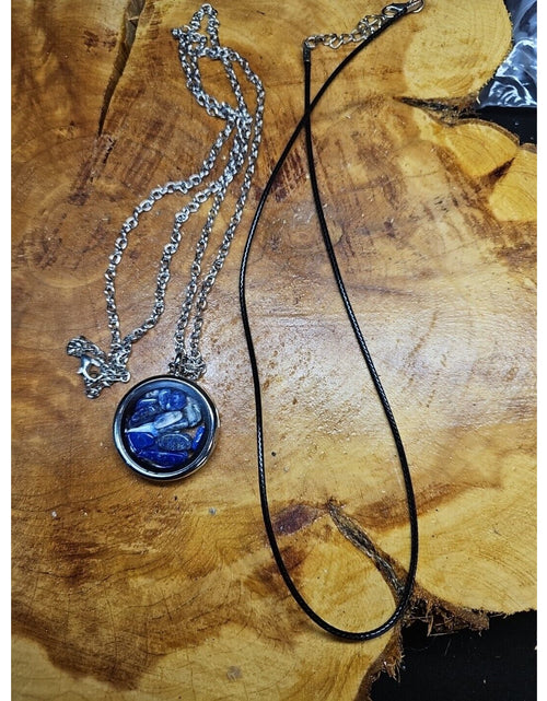 Load image into Gallery viewer, Lapis Pendant Necklace
