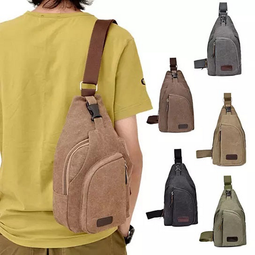Load image into Gallery viewer, Sling Cling Cotton Canvas Messenger Bag in 5 Colors
