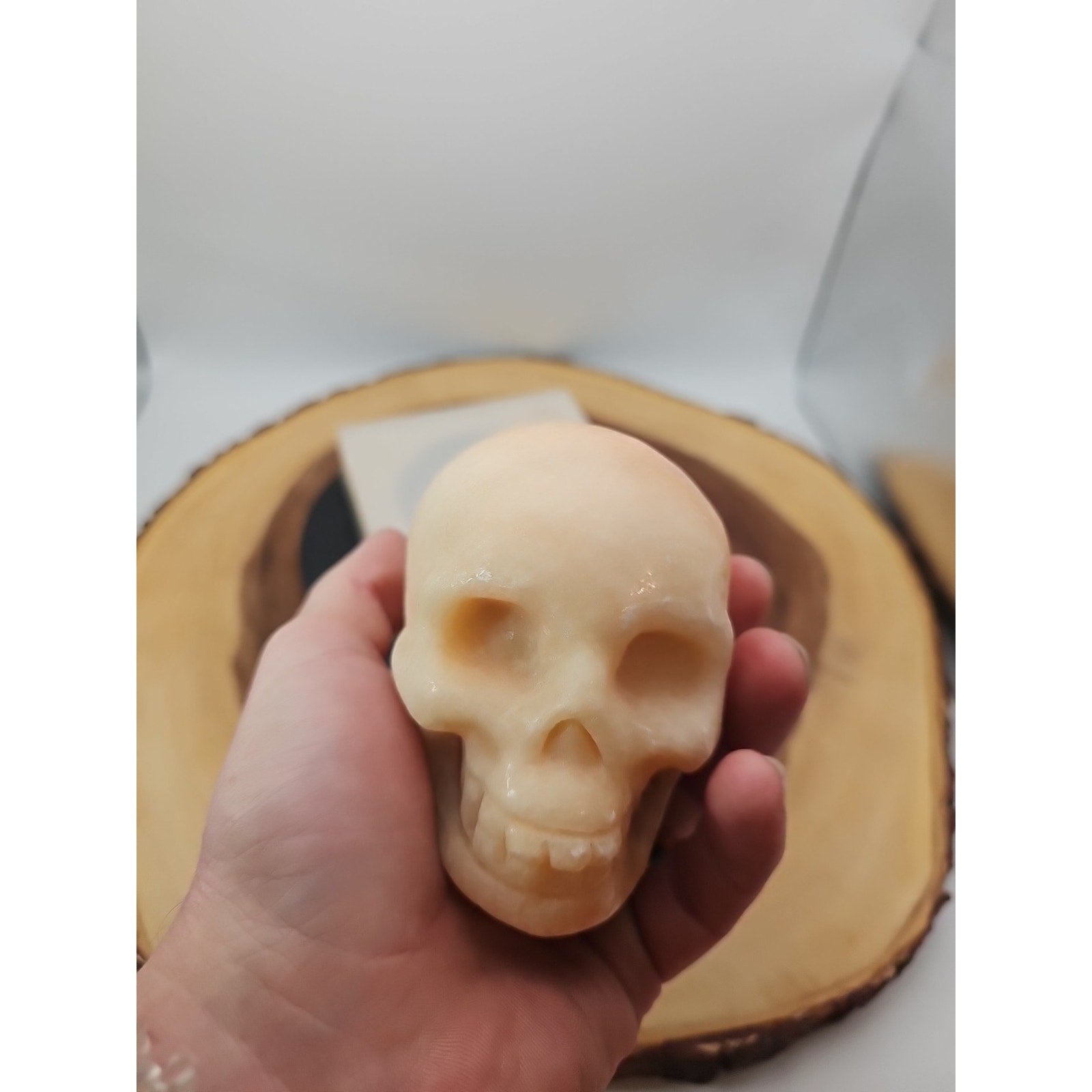 1.56 Natural sunstone Skull Crystal Carving Mixed Stones Healing