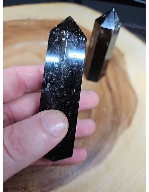 Load image into Gallery viewer, 1 Pair Smoky Quartz Tower 192grams

