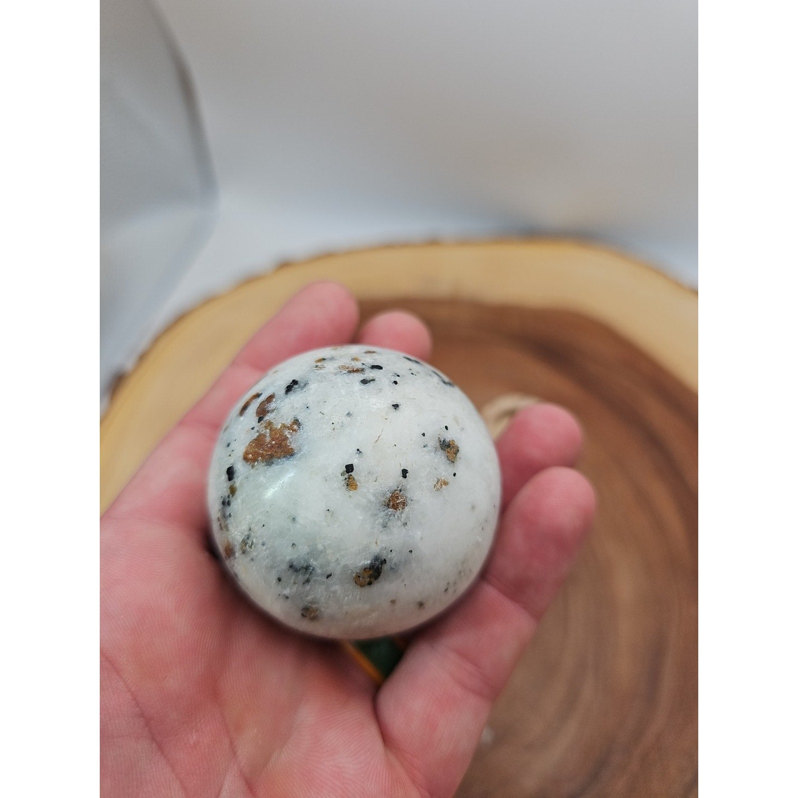 Ocean Jasper Sphere W/Stand 204g