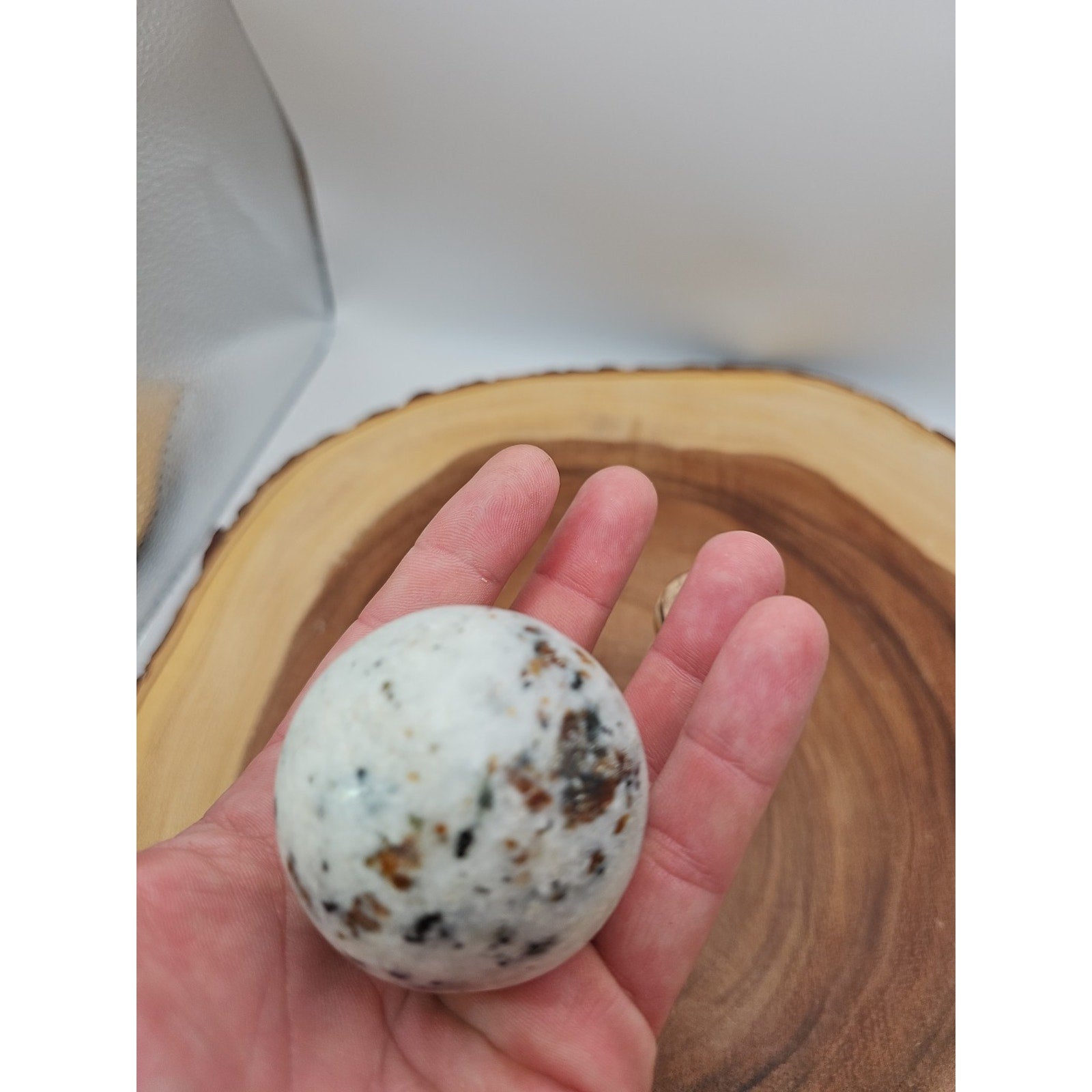 Ocean Jasper Sphere W/Stand 204g