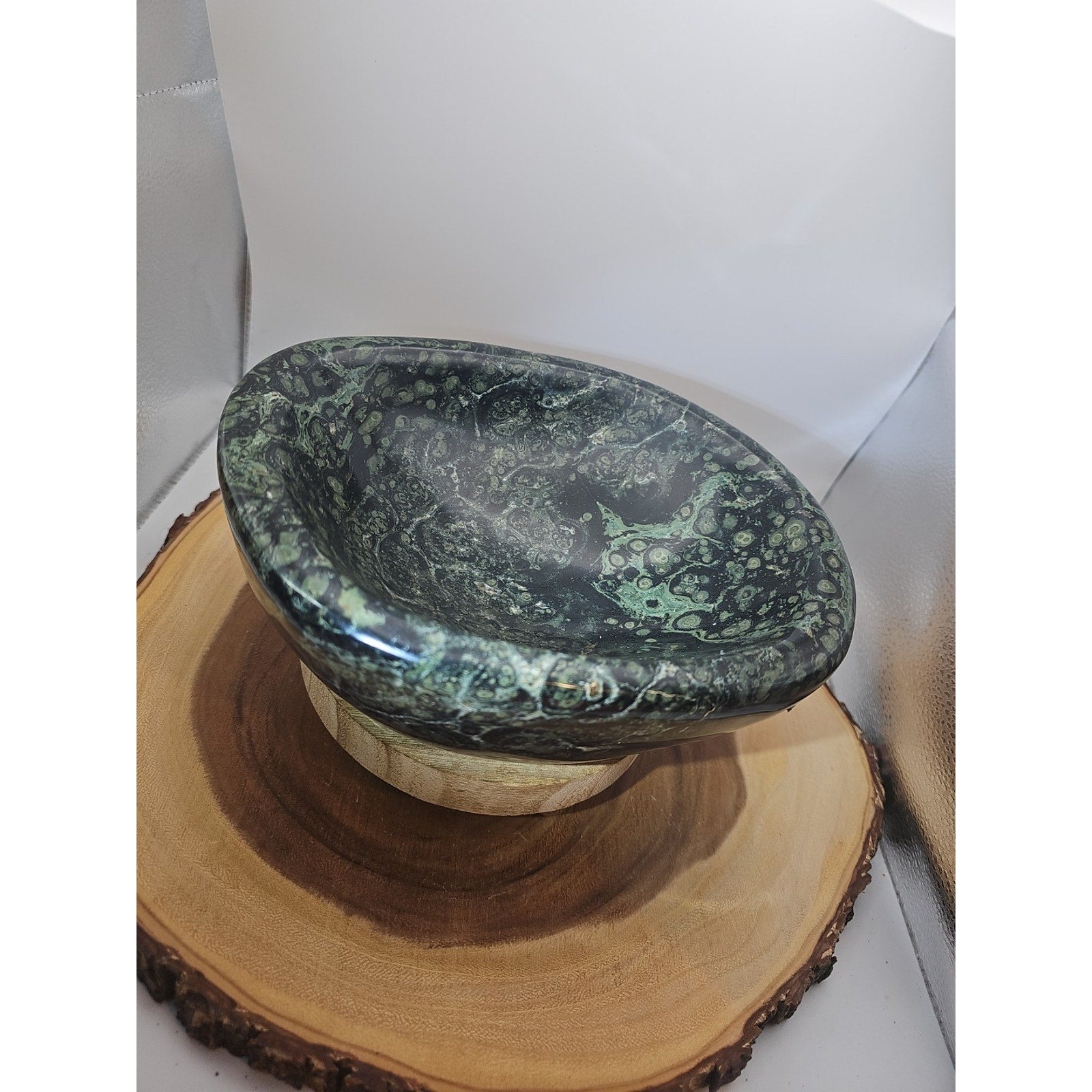 7.8LB Natural Kambaba Jasper Quartz Crystal Bowl Mineral specimen Healing