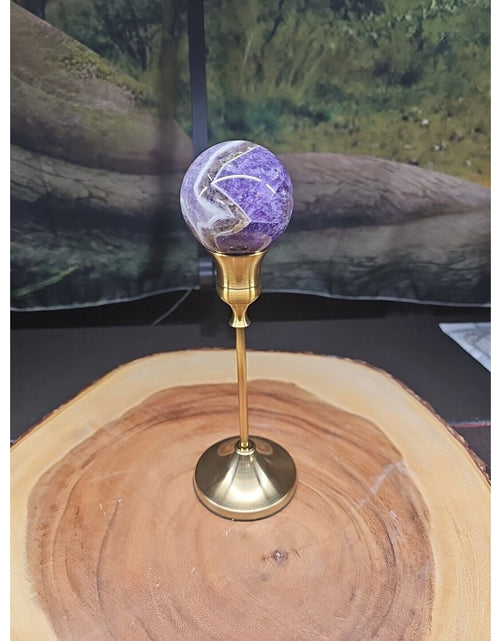 Load image into Gallery viewer, Amethyst Sphere 53mm W/Stand
