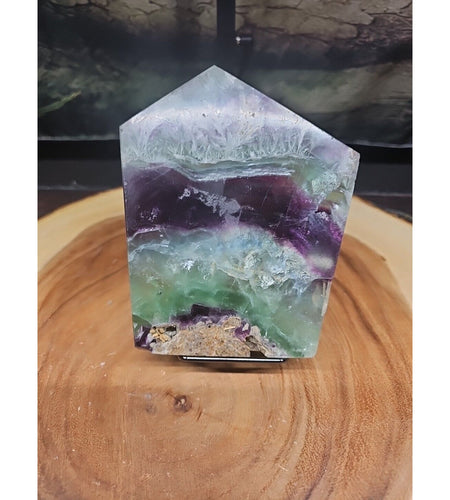 1.15LB Natural fluorite snowflake feather fluorite crystal quartz healing