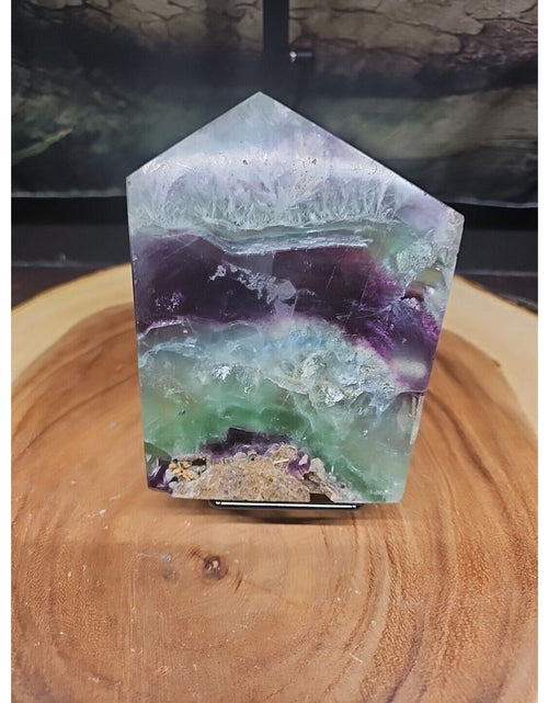 Load image into Gallery viewer, 1.15LB Natural fluorite snowflake feather fluorite crystal quartz healing
