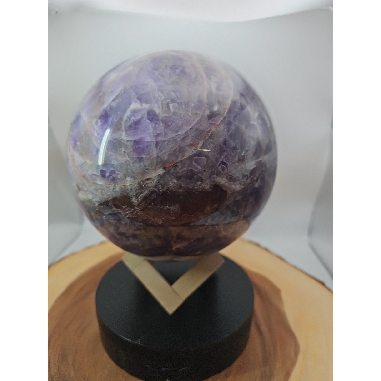 11.78lbs Natural Dream Amethyst Quartz Crystal Sphere Ball