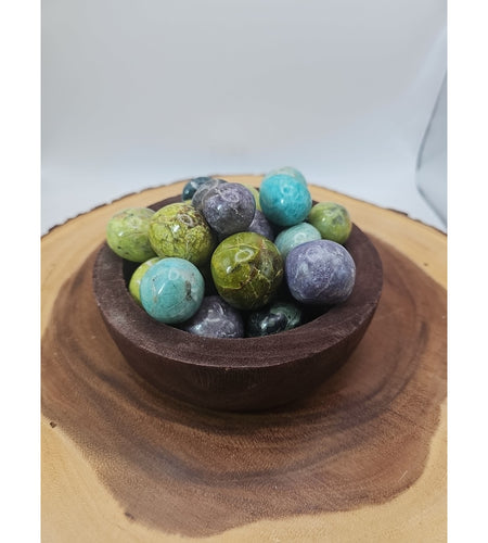 Ocean Jasper Spheres In Bowl 2lbs Of Stones
