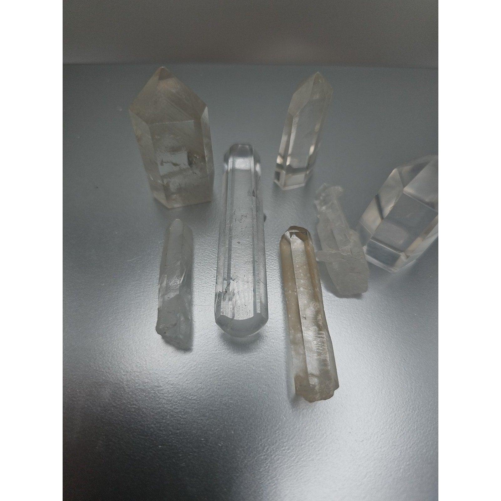 White Quartz Crystals 7pcs