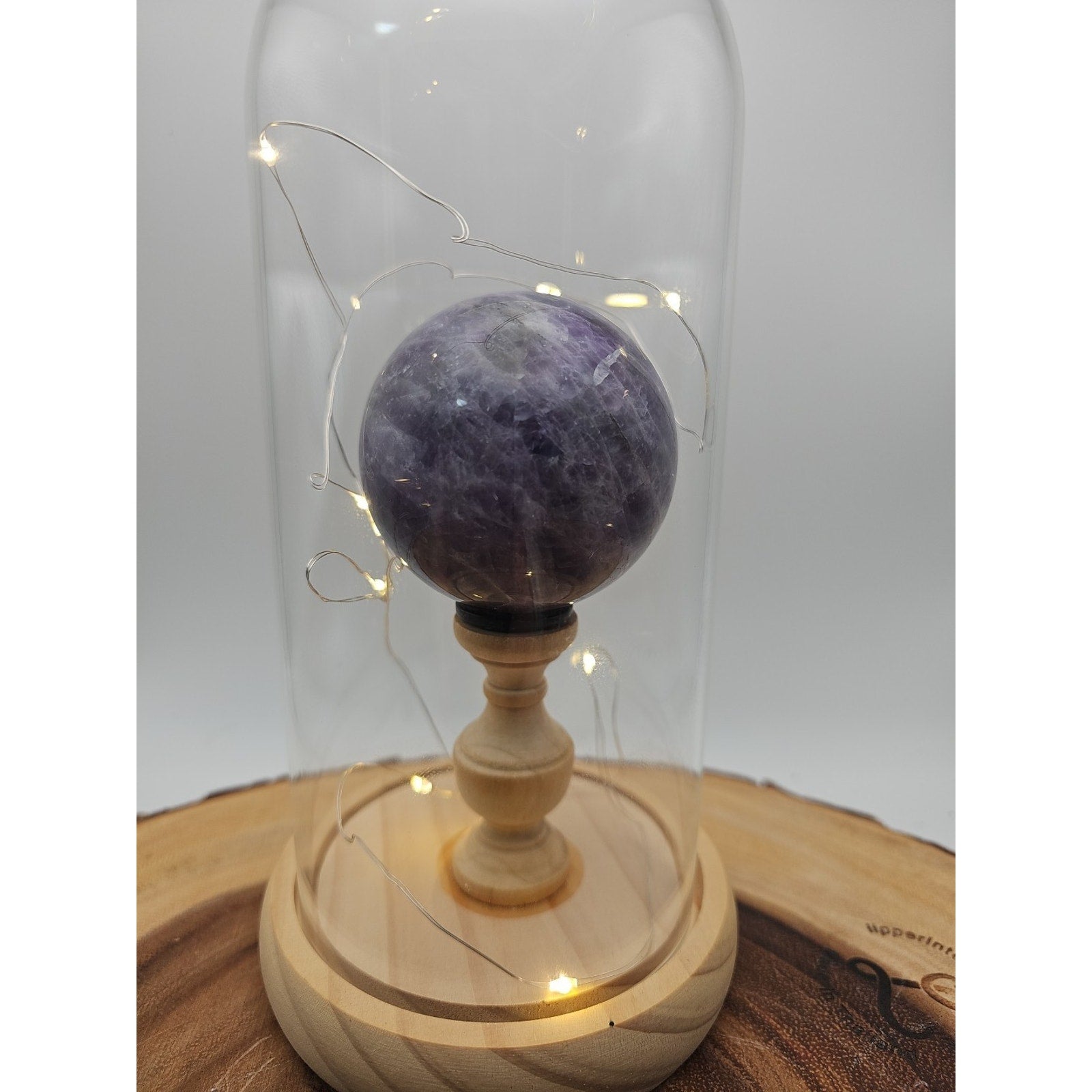 Amethyst Sphere With Case 60mm