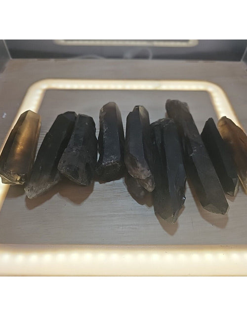 Load image into Gallery viewer, 6Pcs Natural Dark Smokey Quartz Crystal Points Rough Stone Wholesale Lot
