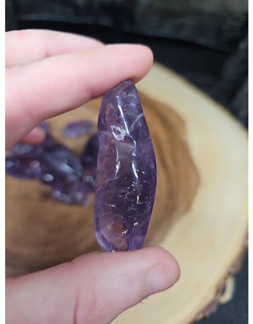 Load image into Gallery viewer, 11Pcs Raw Natural Purple Amethyst Quartz Crystal Tumbled Healing Brazil .48lbs
