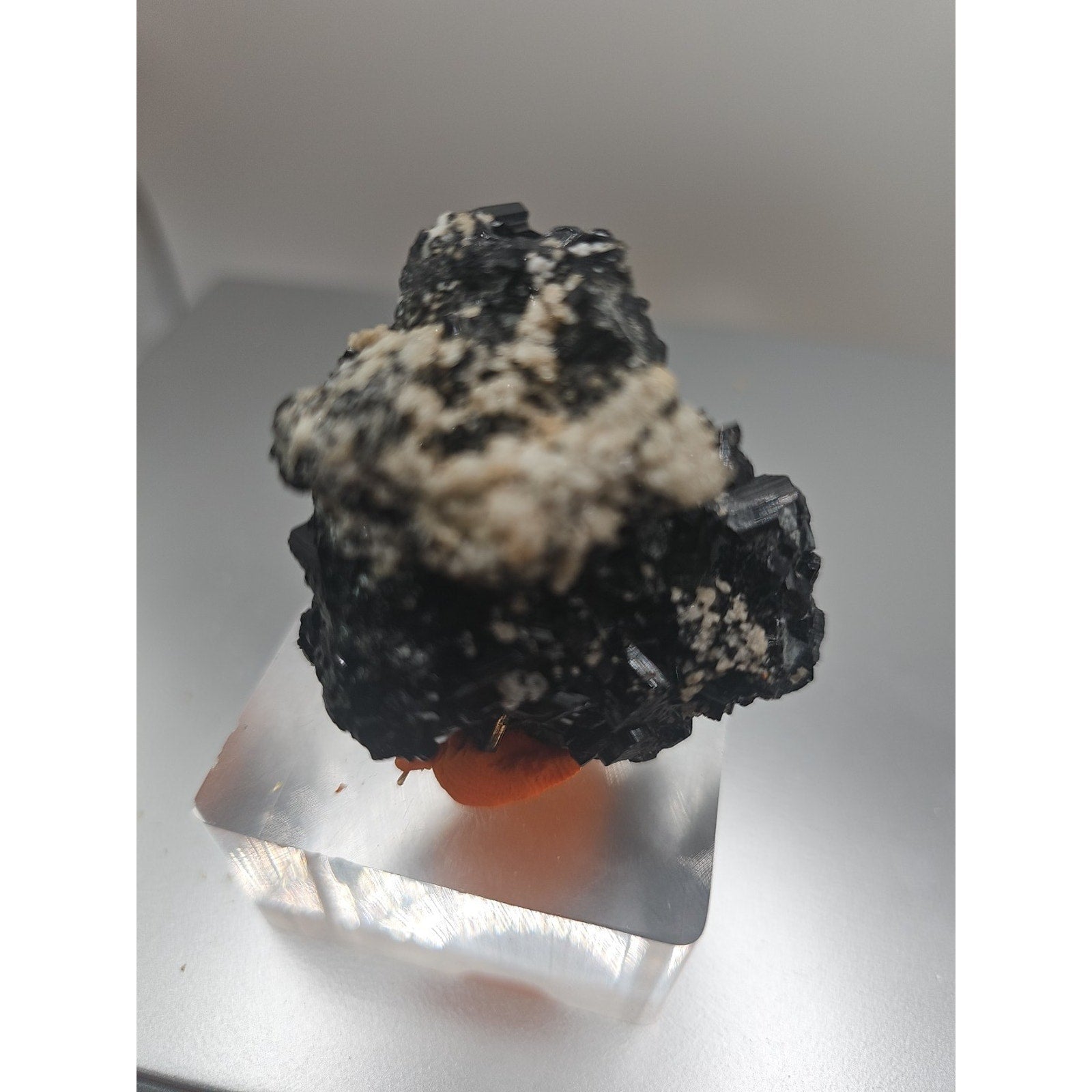 Black Tourmaline Crystal Specimen Rough Raw From Afghanistan 83grams