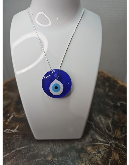 Load image into Gallery viewer, Evil Eye Necklace 925 Silver Chain Protection/Good Luck
