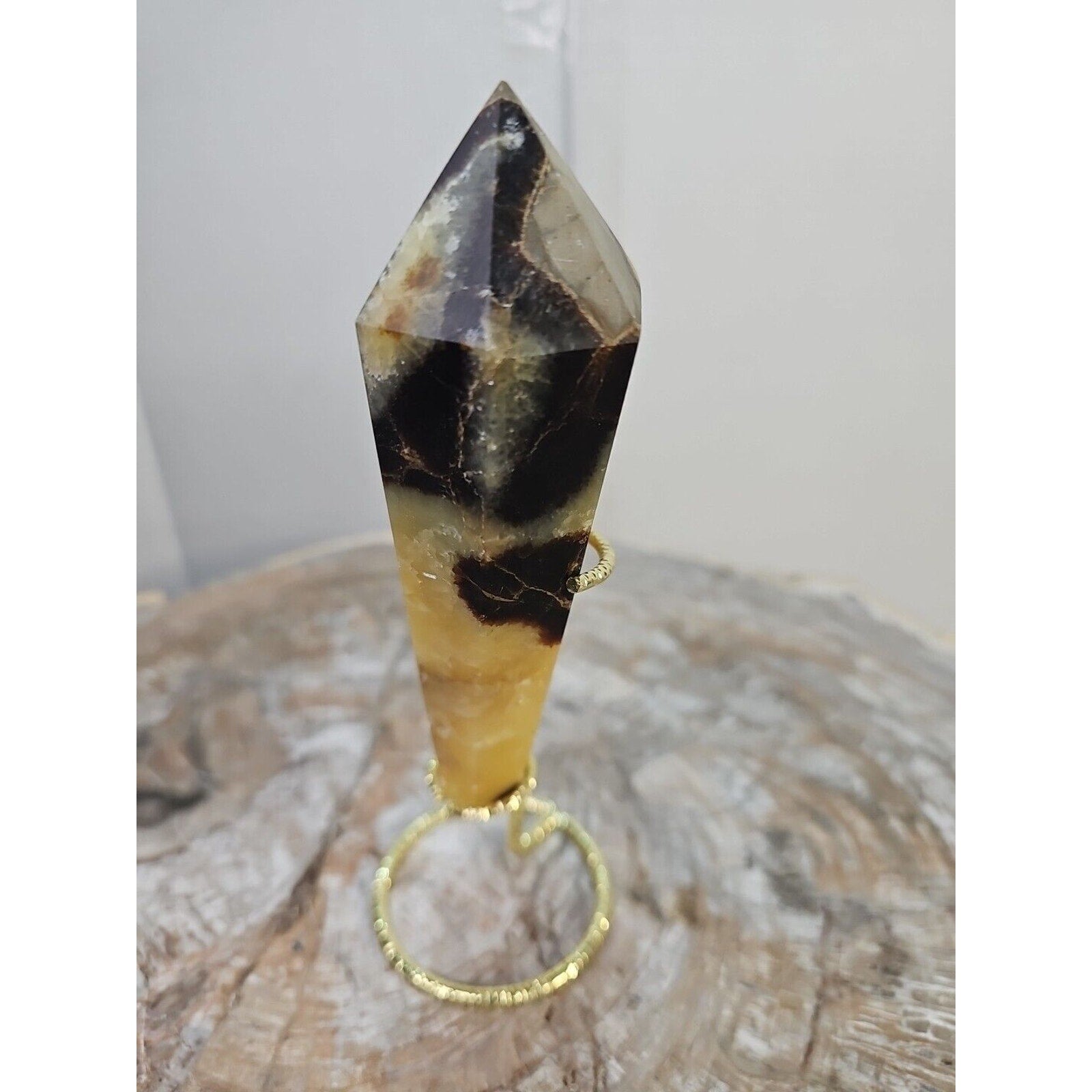 251g Big Dragon Septarian Geode Quartz Crystal Geode Scepter Point Tower Healing