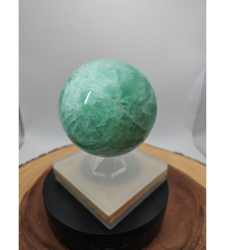 2.80 Natural Rainbow Fluorite Quartz Crystal Sphere Ball Polished Healing
