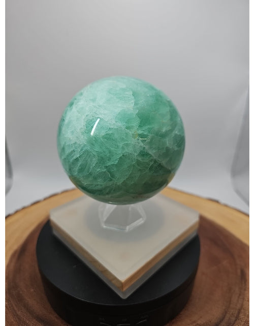 Load image into Gallery viewer, 2.80 Natural Rainbow Fluorite Quartz Crystal Sphere Ball Polished Healing
