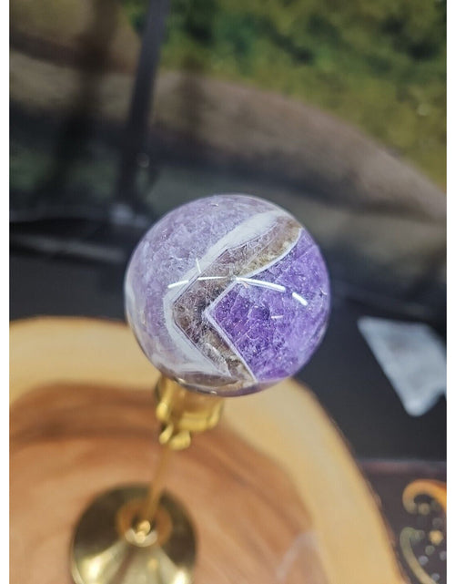 Load image into Gallery viewer, Amethyst Sphere 53mm W/Stand
