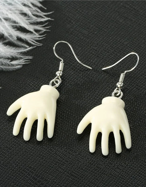 Load image into Gallery viewer, Handmade Angel Face Resin Dangle Earrings: Creative Jewelry Gift
