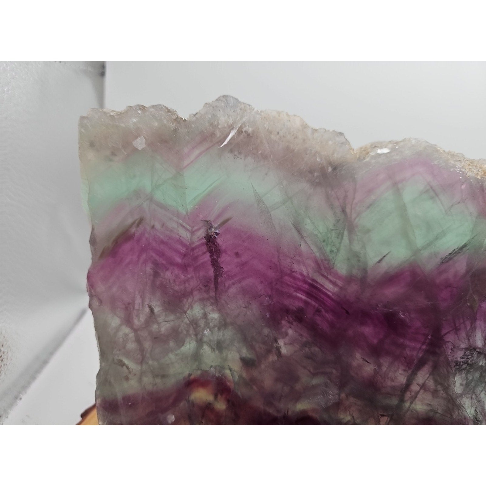 5.7LB Natural color fluorite section quartz crystalsheetlarge mineralgemstone-