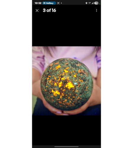 6.71LB Natural Volcano Quartz Sphere Crystal Ball Healing