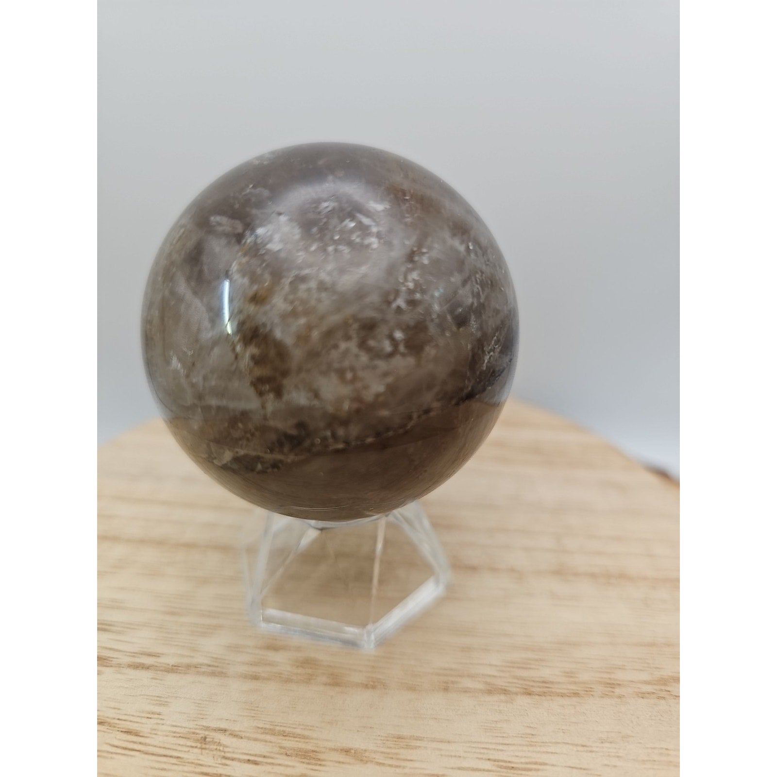 Smoky quartz sphere 60mm 260grams