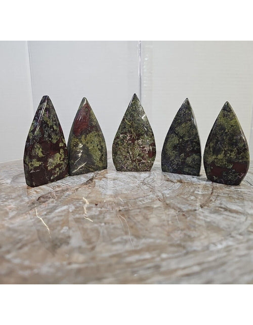 Load image into Gallery viewer, 1.37LB 5Pcs Natural Dragon Blood Gem Stone Jasper Crystal Flame Point Healing
