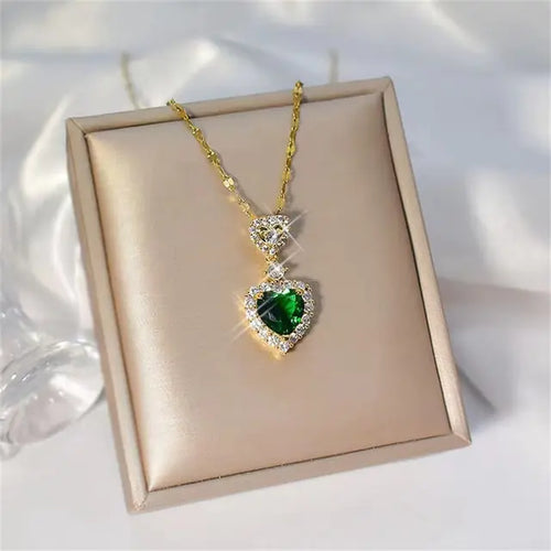 Load image into Gallery viewer, Heart Crystal Jewelry Set
