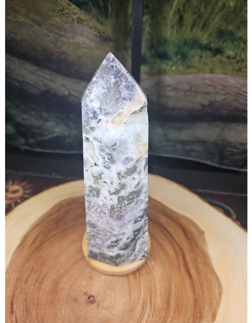 Load image into Gallery viewer, 3.41LB 1Pcs Natural Rainbow Fluorite Quartz Crystal Point Tower Polished Healing
