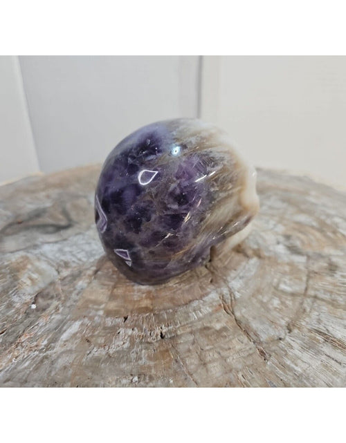 Load image into Gallery viewer, 2.2LB Natural Amethyst Hand carved Skull Quartz Crystal Spiritual Jewel
