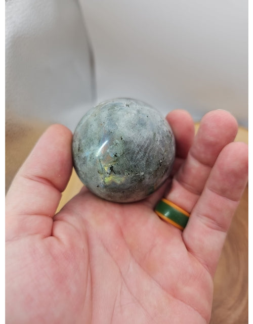 Load image into Gallery viewer, Labradorite Sphere 223g W/stand

