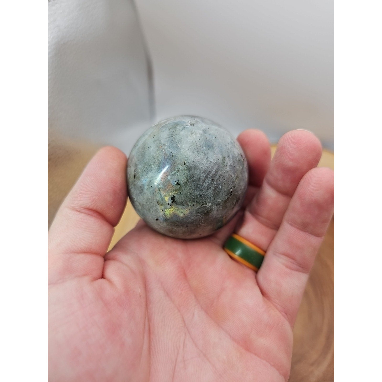 Labradorite Sphere 223g W/stand