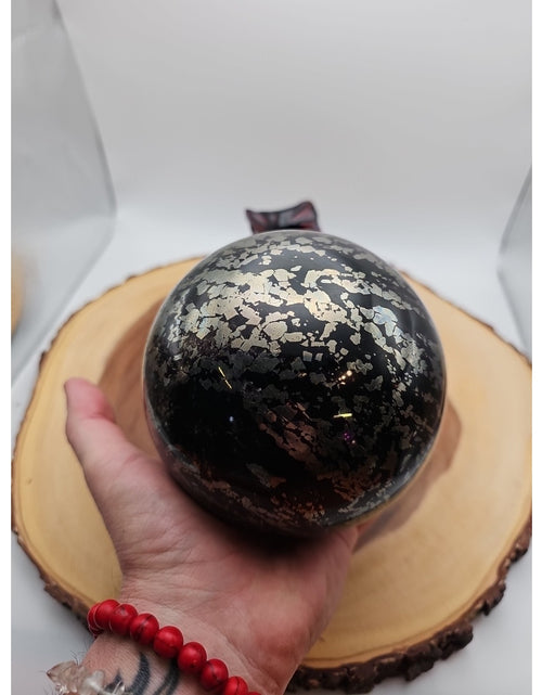 Load image into Gallery viewer, 7.37LB Natural chalcopyrite Quartz Magic Crystal Healing Ball Sphere Healing
