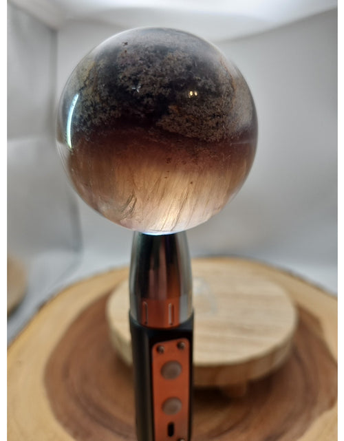 Load image into Gallery viewer, 1.30lb Natural Rainbow Fluorite Quartz Crystal Sphere Ball Polished
