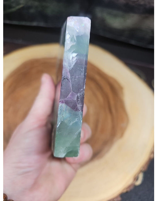 Load image into Gallery viewer, 1.15LB Natural fluorite snowflake feather fluorite crystal quartz healing
