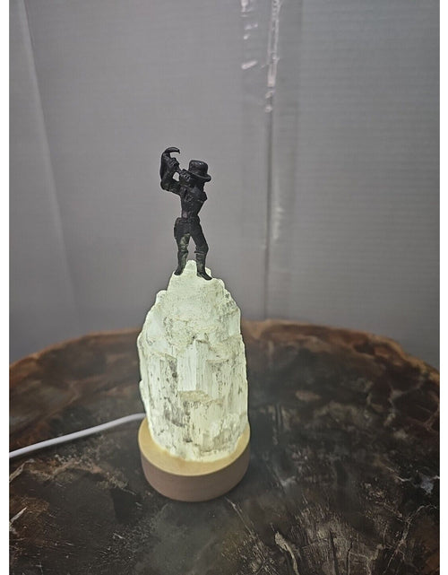 Load image into Gallery viewer, 356g selenite tower lamp W/led
