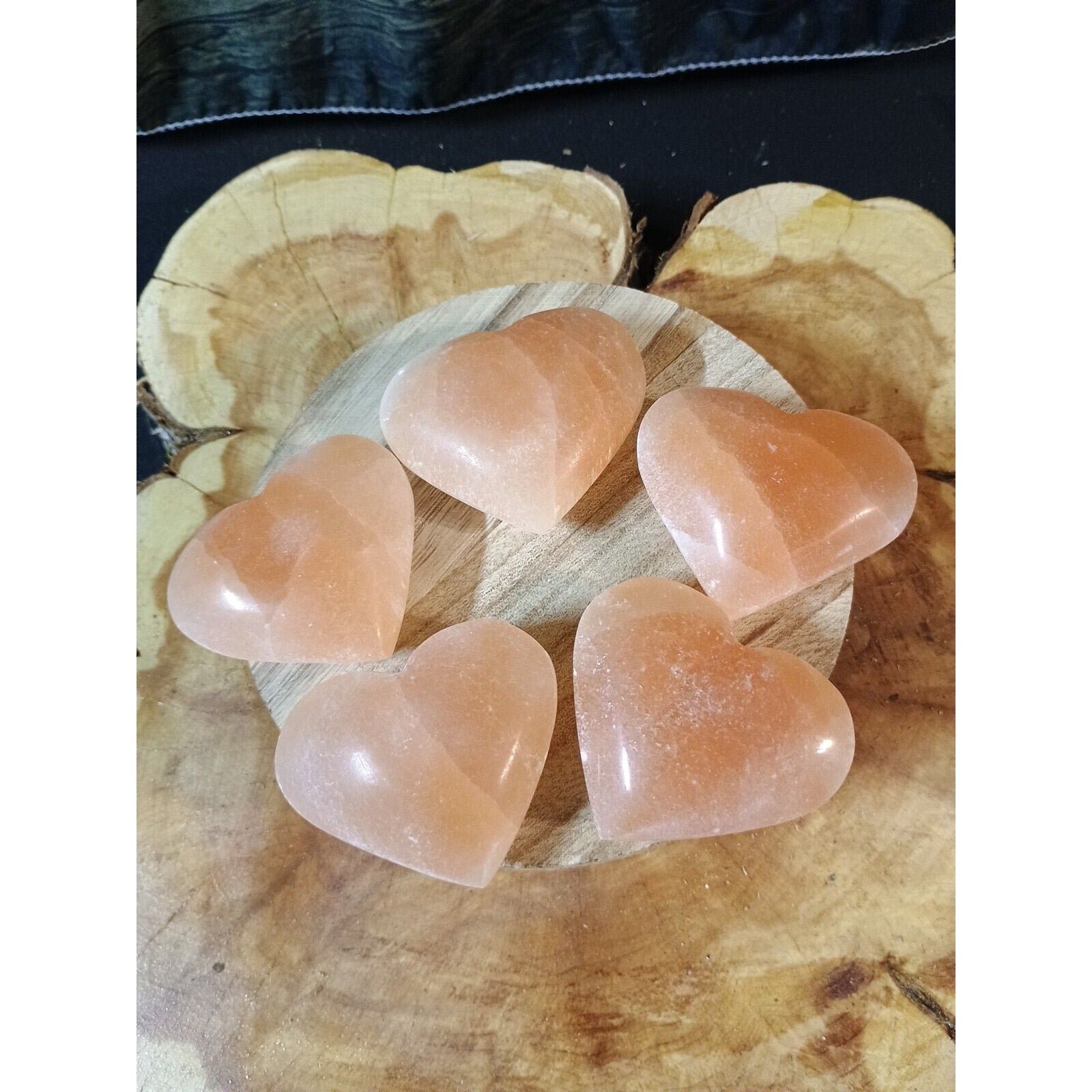 Heart ShapePeach Palmstone 1 Each