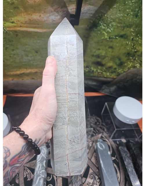 Load image into Gallery viewer, 6.66lbs 12in Tall Ocean Jasper Crystal Point
