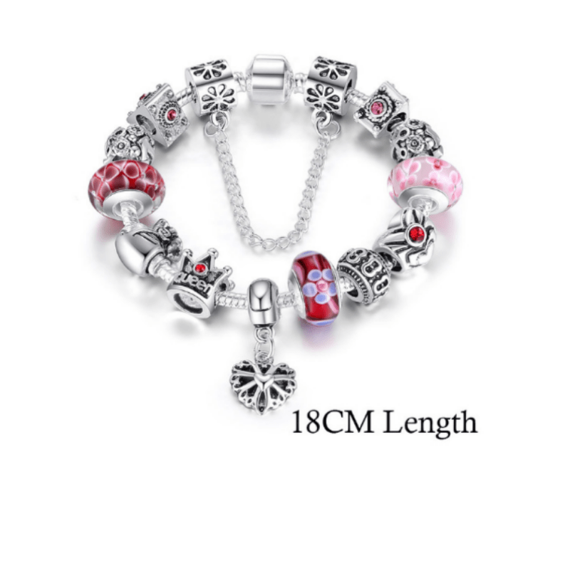 Silver Queen Charm Bracelet