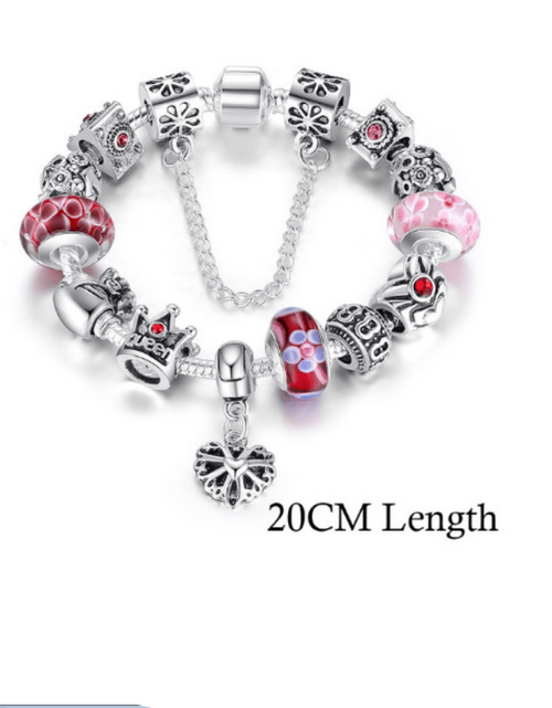 Load image into Gallery viewer, Silver Queen Charm Bracelet
