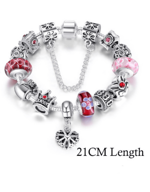Load image into Gallery viewer, Silver Queen Charm Bracelet
