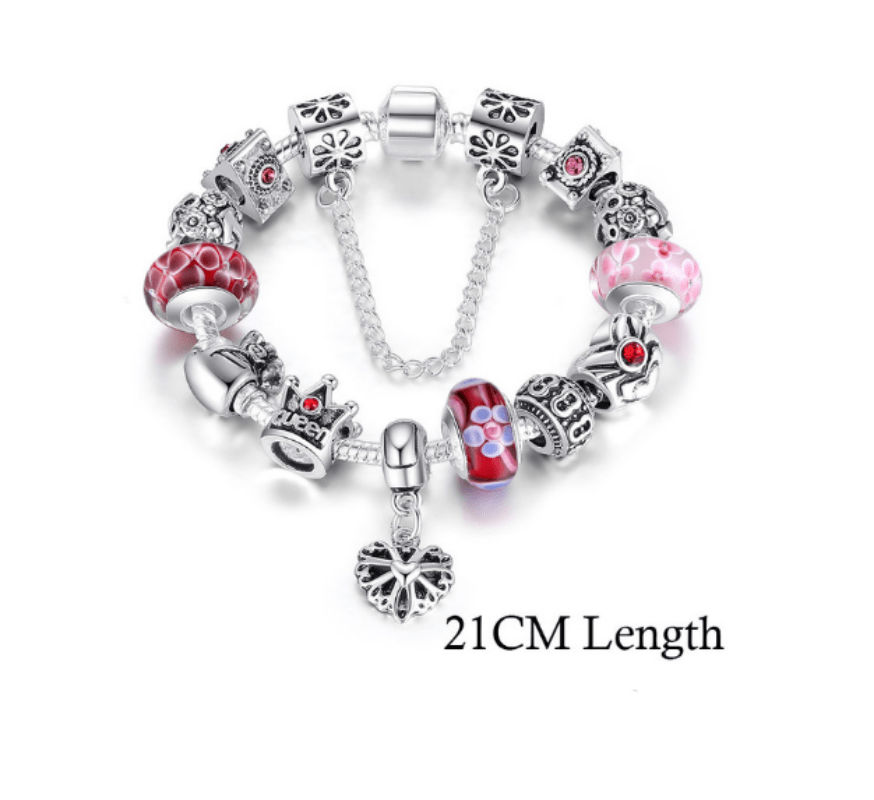 Silver Queen Charm Bracelet