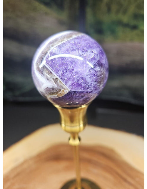 Load image into Gallery viewer, Amethyst Sphere 53mm W/Stand
