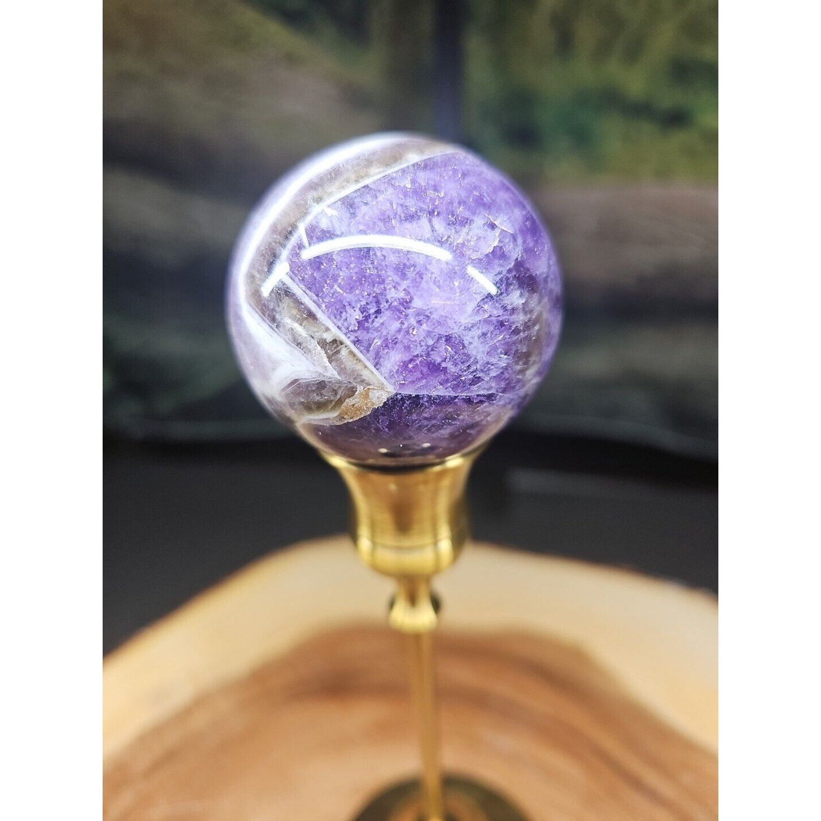 Amethyst Sphere 53mm W/Stand