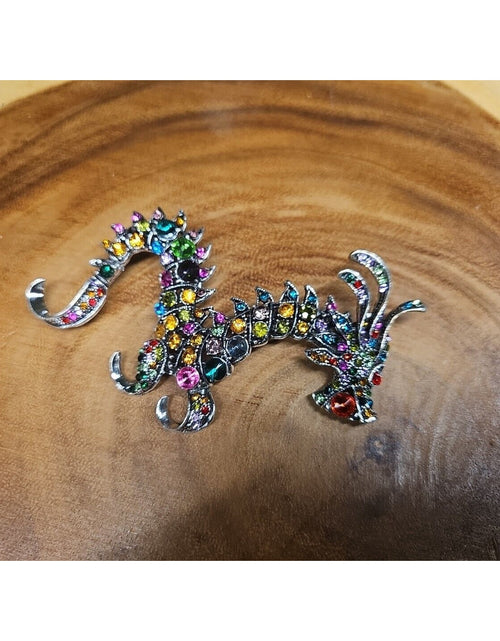 Load image into Gallery viewer, Chinese Dragon Brooch Pin
