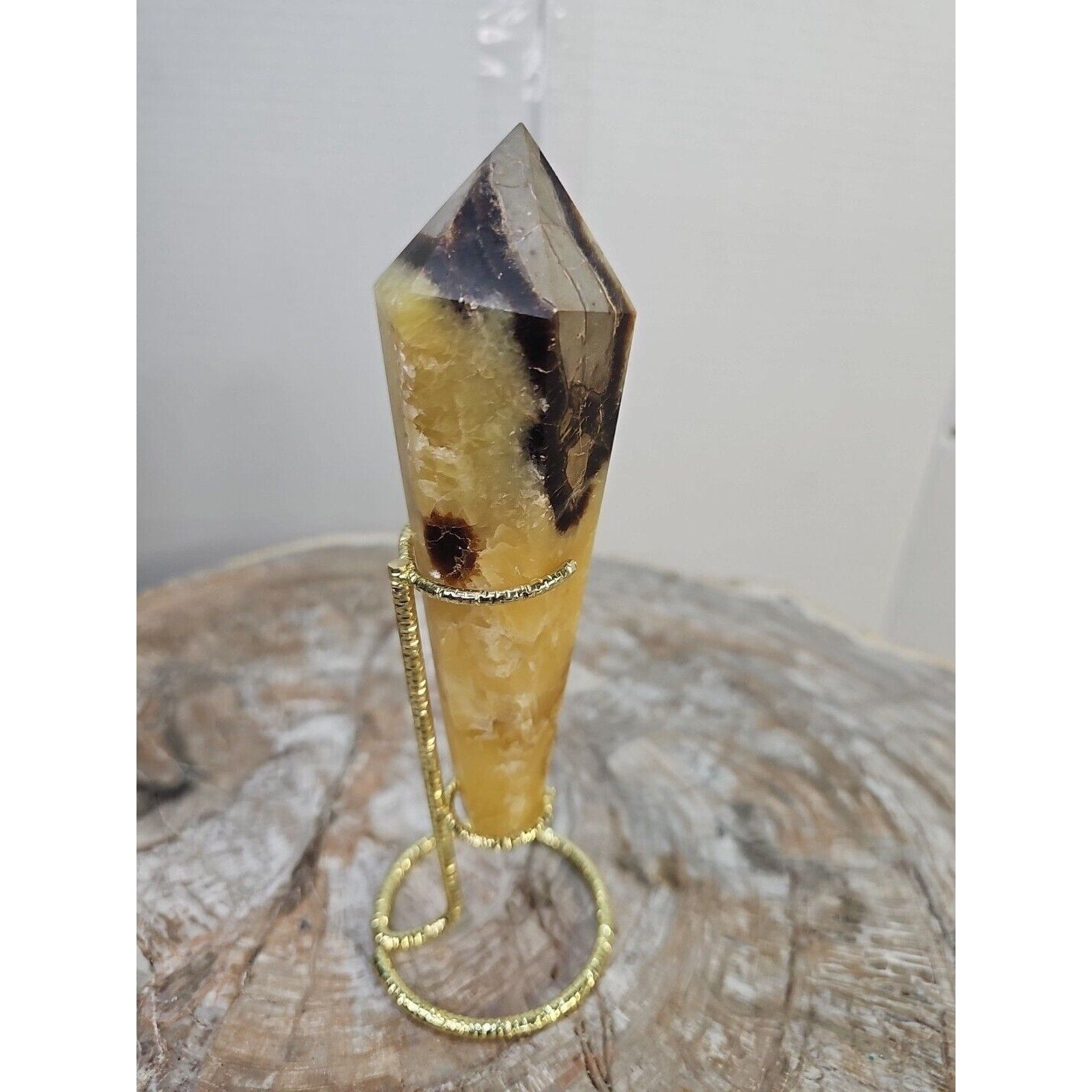251g Big Dragon Septarian Geode Quartz Crystal Geode Scepter Point Tower Healing